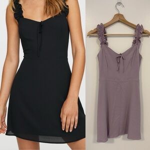 Aritzia Sunday Best Flirt Ruffle Mini Dress